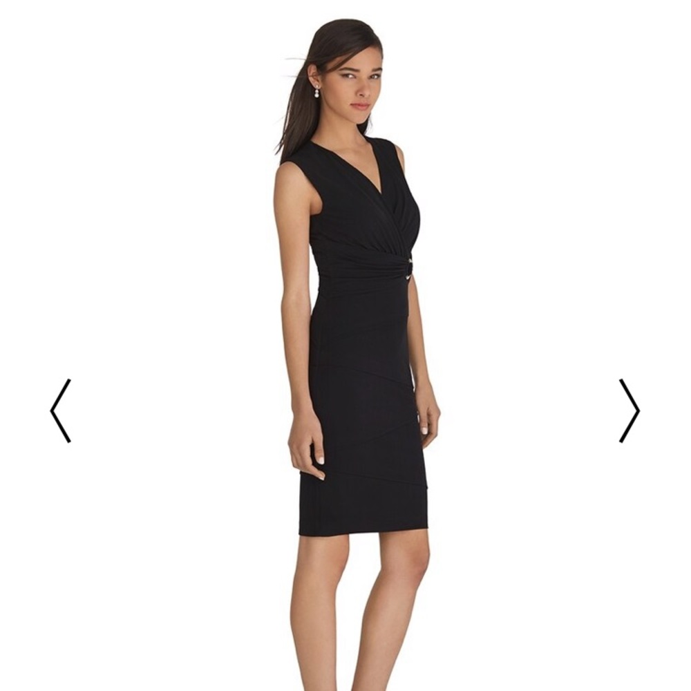 White House Black Market Surplice Dress